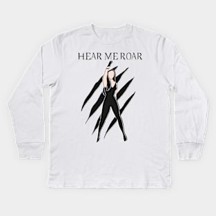 Hear Me Roar Kids Long Sleeve T-Shirt